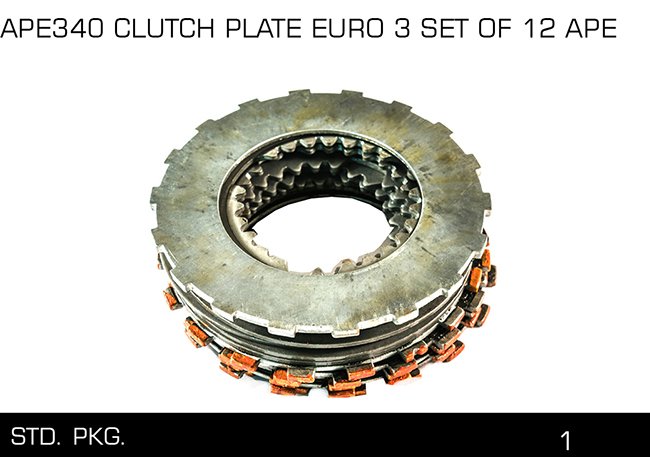 APE340 CLUTCH PLATE EURO 3 SET OF 12 APE APE340 CLUTCH PLATE EURO 3 SET OF 12 APE